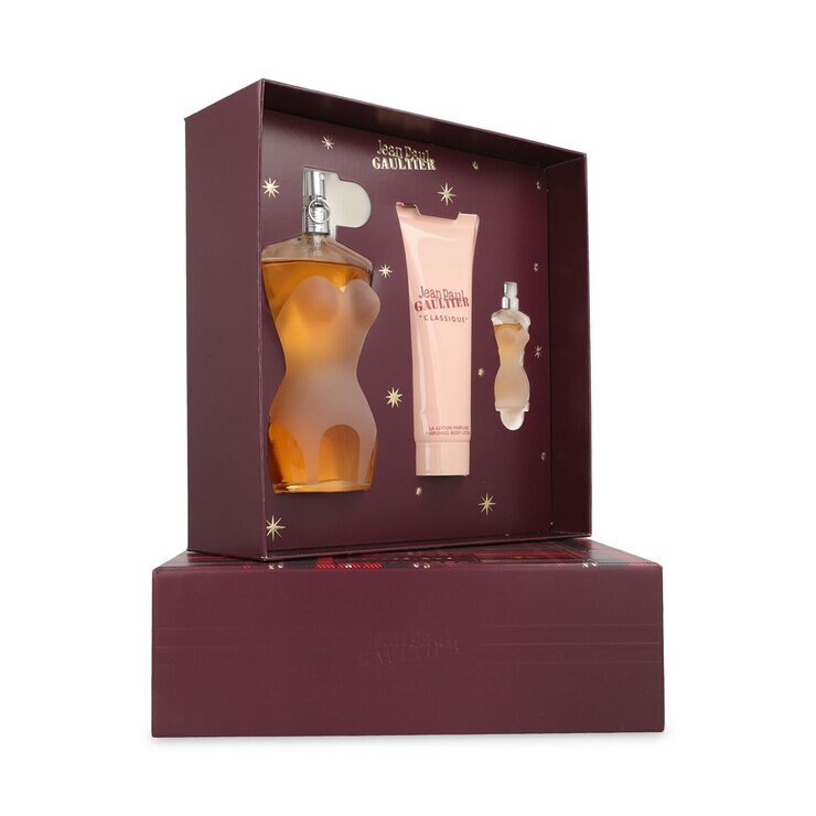 Set Jean Paul Gaultier Classique EDT Spray 100 ml + Body Lotion 75 ml + EDT 6 ml — Imagen 2 de 3