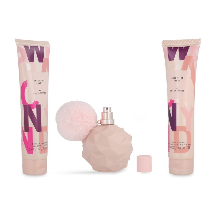 Set Ariana Grande Sweet Like Candy EDP Spray 100 ml + Body Souflee 100 ml + Shower Gel 100 ml — Imagen 3 de 3