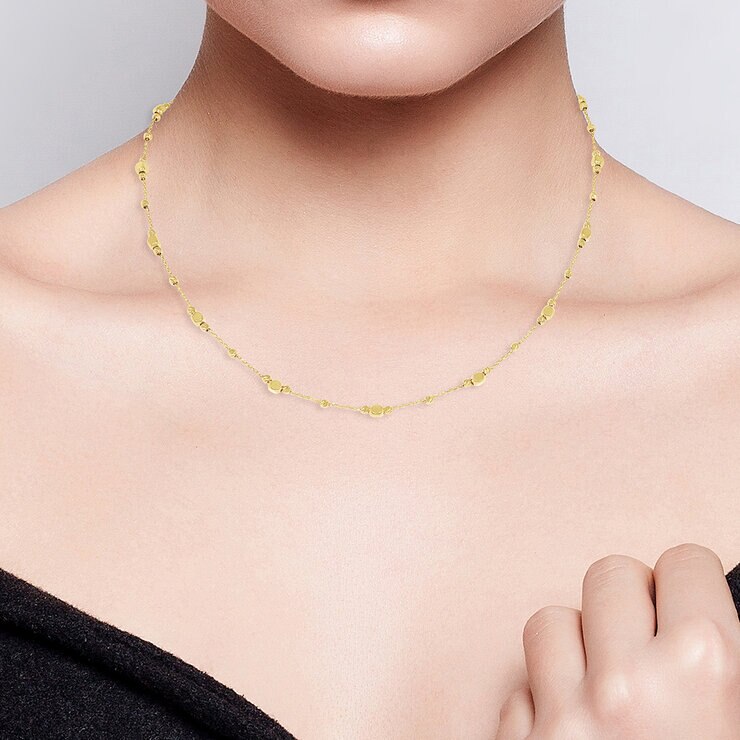 Collar con Cuentas Multiples, Oro Amarillo de 14K — Imagen 2 de 4