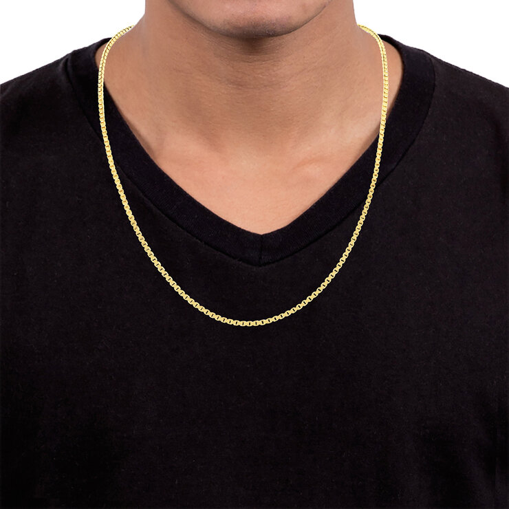 Cadena para Caballero, 60.96cm, Oro Amarillo 14K — Imagen 4 de 4