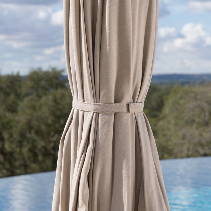 SunVilla, Sombrilla Redonda de 3m, Beige — Imagen 3 de 4