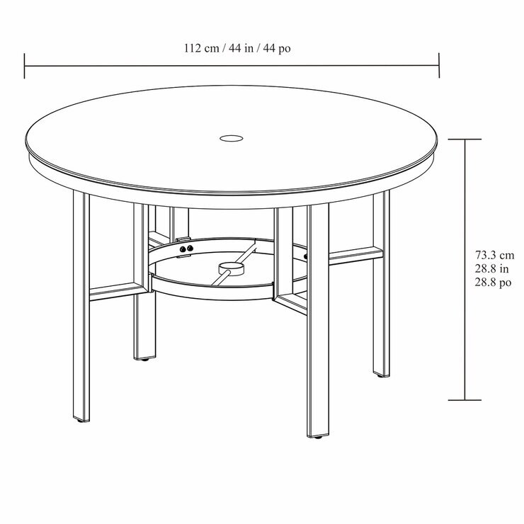 Agio, Clearfield Comedor para Jardín de 5 Piezas — Imagen 3 de 4