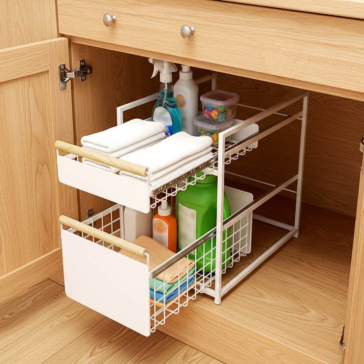 Mesa - Inspired Living, Organizador Metálico de 2 Niveles — Imagen 3 de 4