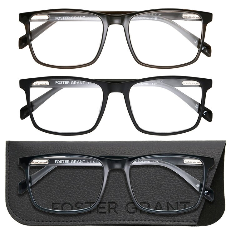Foster Grant, Lentes de lectura, Dioptría +3.00 para Caballero — Imagen 2 de 4