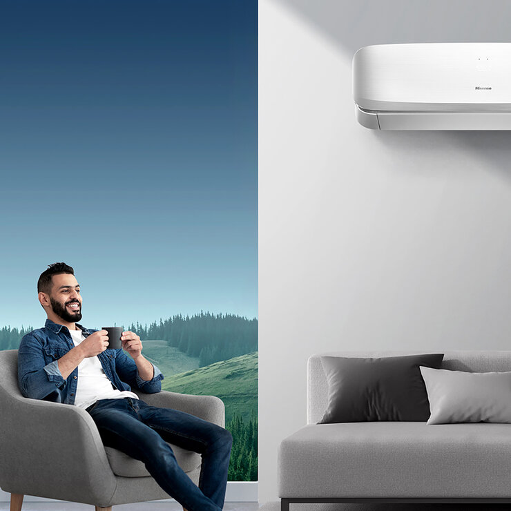Hisense, Aire Acondicionado Minisplit, Enfriamiento y Calefacción, 12,000 BTU, 220V, Gas R32 — Imagen 3 de 4