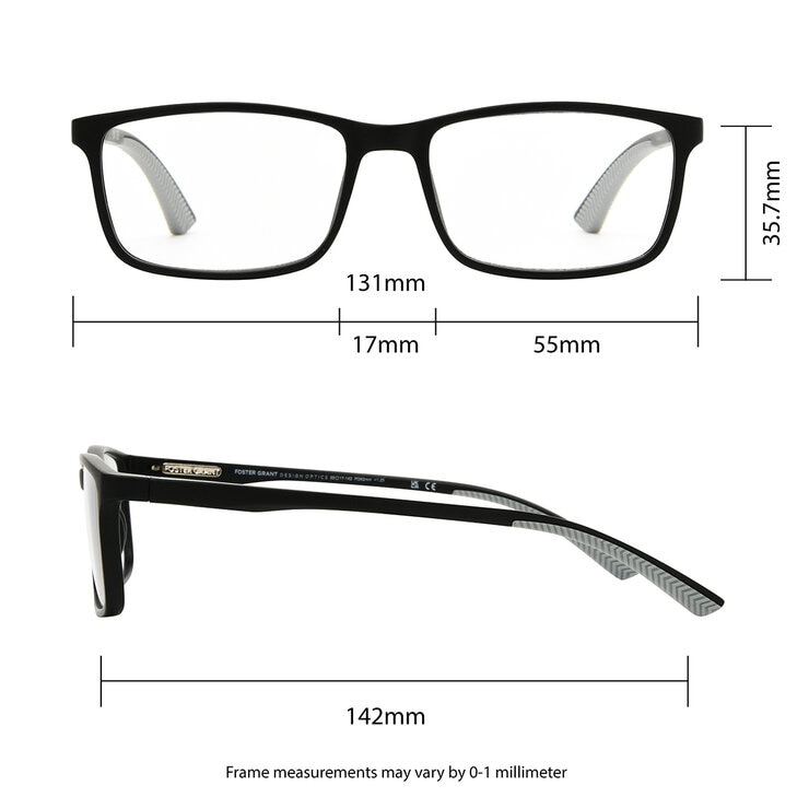 Foster Grant, Lentes de lectura, Dioptría +1.75 para Caballero — Imagen 4 de 4