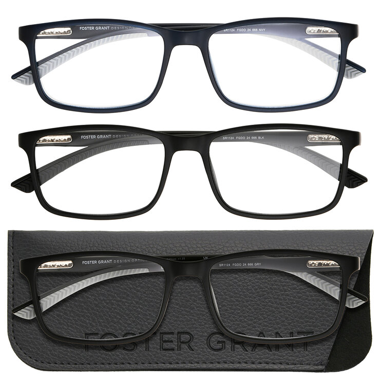 Foster Grant, Lentes de lectura, Dioptría +3.00 para Caballero — Imagen 4 de 4