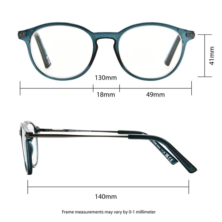 Foster Grant, Lentes de lectura, Dioptría +2.50 Unisex — Imagen 4 de 4