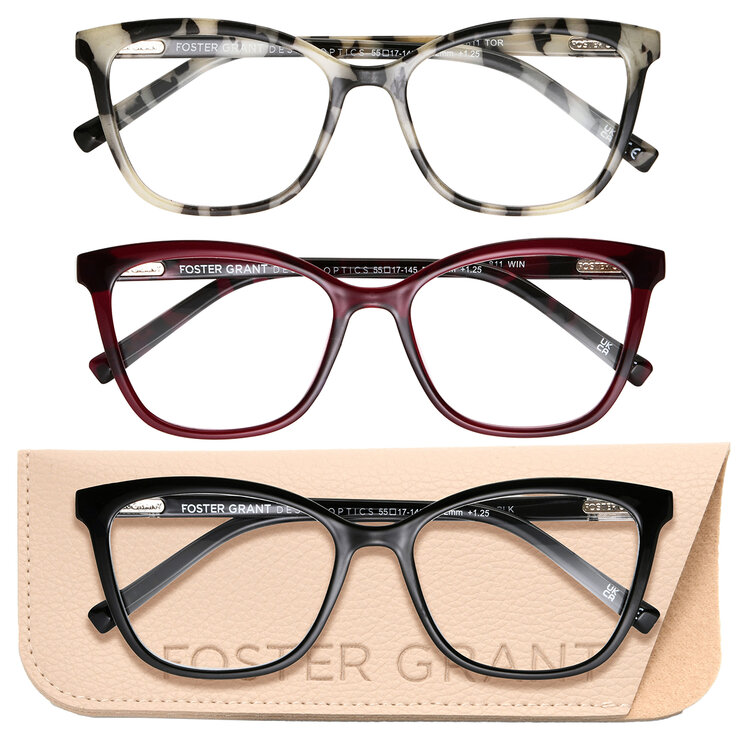Foster Grant, Lentes de lectura, Dioptría +2.50 para Dama — Imagen 3 de 4