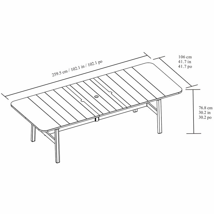 Agio, Morien Comedor para Jardín de 9 Piezas — Imagen 4 de 4