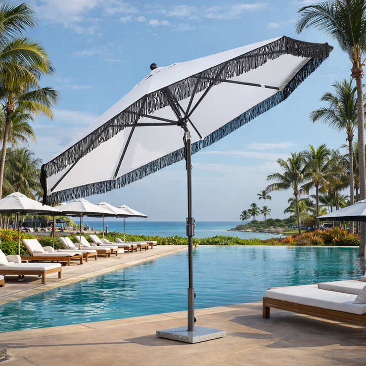 Sunvilla, Sombrilla Cabana de 3m con Fleco