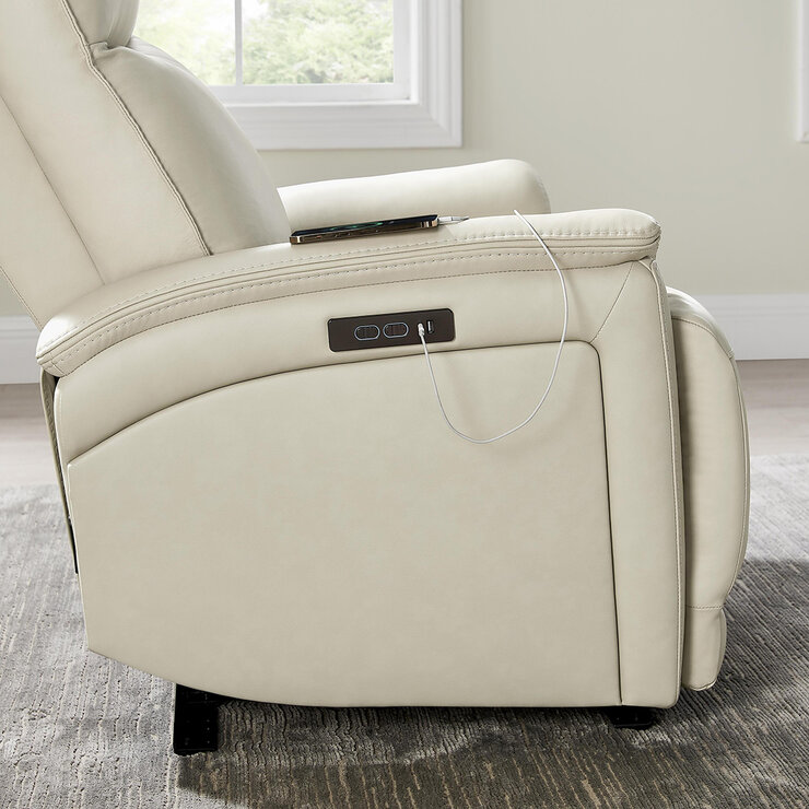 Gilman Creek Furniture, Sillón Reclinable Eléctrico de Cuero — Imagen 2 de 4