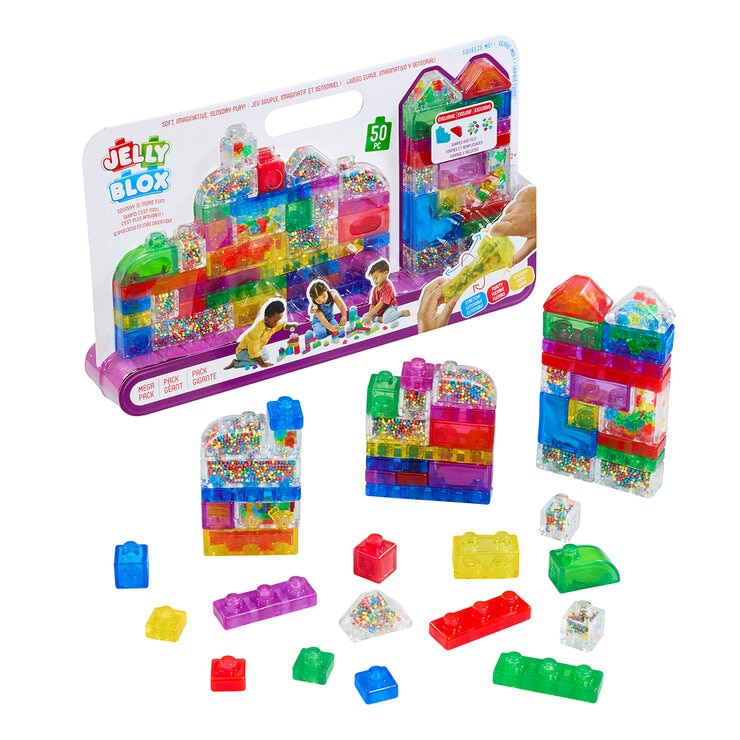 Jelly Box Bloques Sensoriales de Construcción, 50 Piezas — Imagen 3 de 4