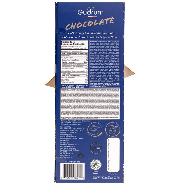 Gudrun Colección de Chocolates Belga Rellenos 534 g — Imagen 2 de 2