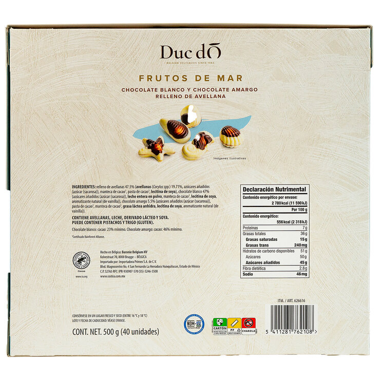 Duc d'O Frutos de Mar Chocolates Belgas 500 g — Imagen 2 de 4