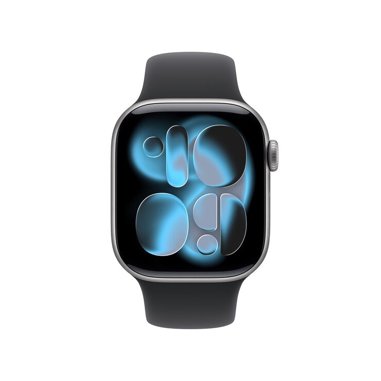 Apple Watch Series 11 (GPS) 42mm Aluminio Gris Espacial + Correa Deportiva Negra - Talla S/M — Imagen 4 de 4