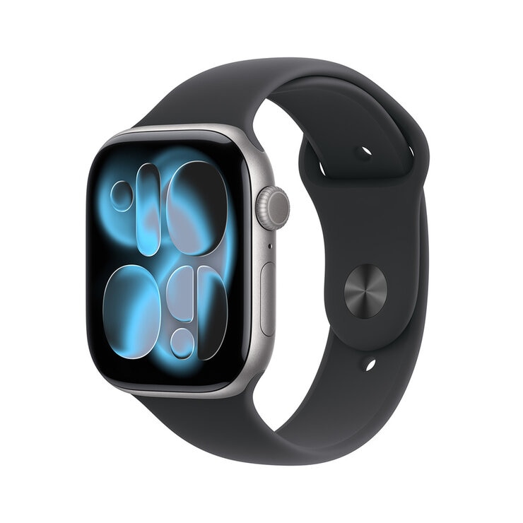 Apple Watch Series 11 (GPS + Celular) 46mm Aluminio Gris Espacial + Correa Deportiva Negra - Talla S/M — Imagen 1 de 4