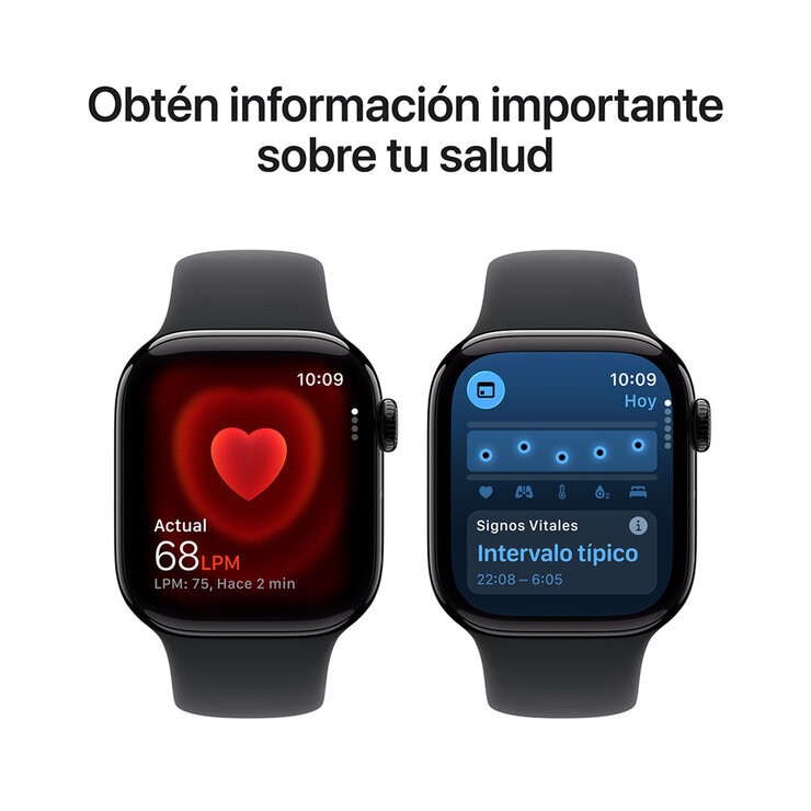 Apple Watch Series 11 (GPS + Celular) 42mm Aluminio Negro Azabache + Correa Deportiva Negra - Talla M/L — Imagen 4 de 4