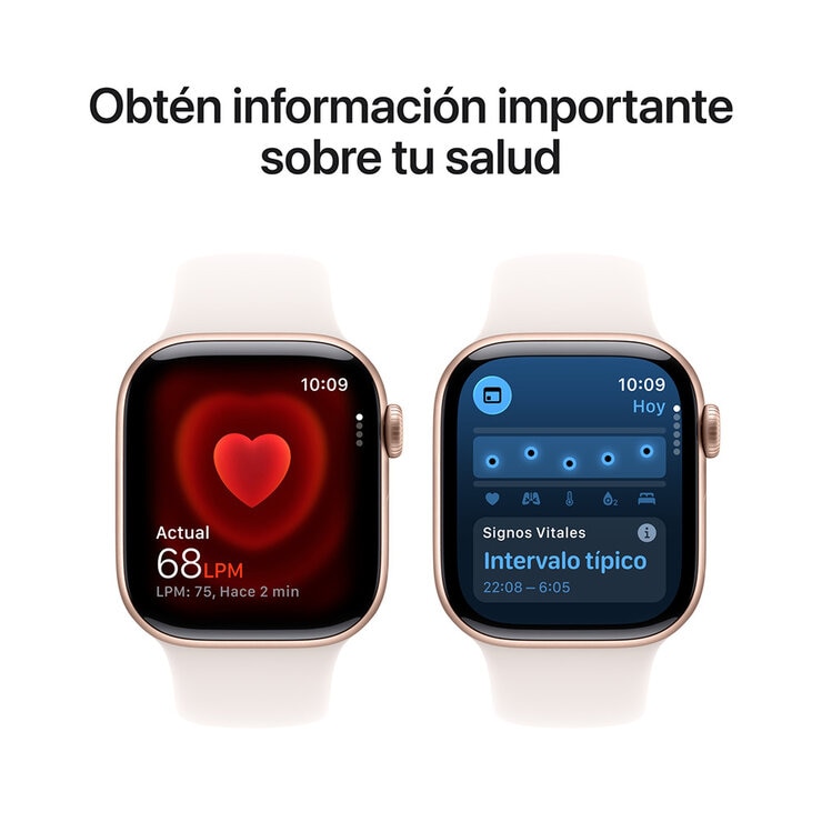 Apple Watch Series 11 (GPS + Celular) 42mm Aluminio Oro Rosa + Correa Deportiva Rubor Claro - Talla S/M — Imagen 4 de 4