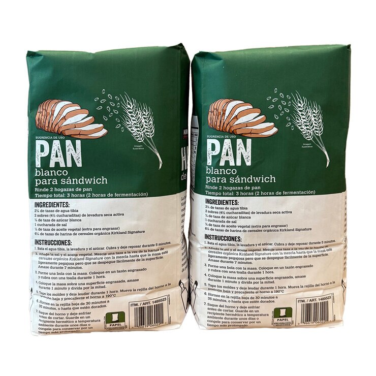 Kirkland Signature Harina Orgánica sin Blanquear 4.54 kg — Imagen 2 de 3