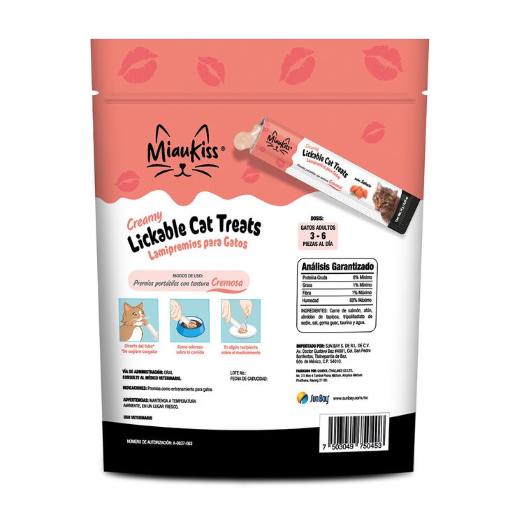 MiauKiss Premios para Gato 30 tubos de 14 g — Imagen 2 de 2