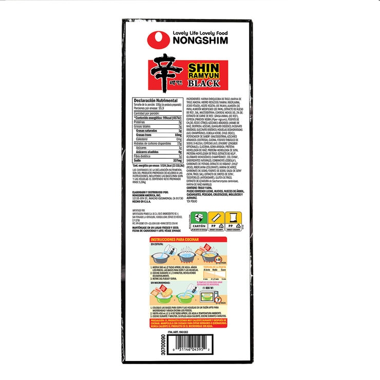 Shin Ramyun Fideos Ramen Coreanos 10/120 g — Imagen 3 de 4
