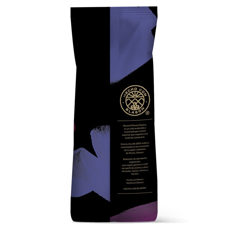 Blason Pluma Oaxaca Cafe puro y Molido Tostado Premium 1 kg — Imagen 2 de 3