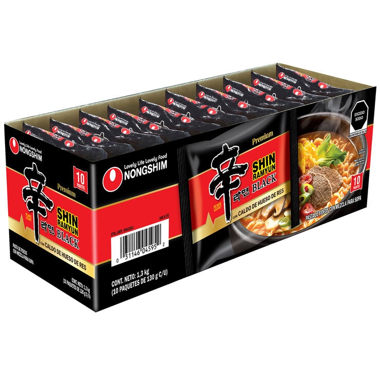 Shin Ramyun Fideos Ramen Coreanos 10/120 g — Imagen 4 de 4