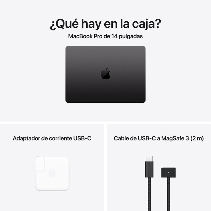 Apple MacBook Pro 14" M5 16GB 512GB SSD Negro Espacial — Imagen 3 de 4