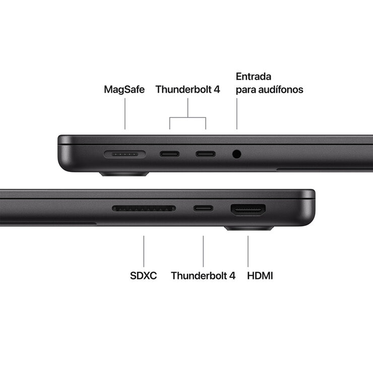 Apple MacBook Pro 14" M5 16GB 512GB SSD Negro Espacial — Imagen 4 de 4