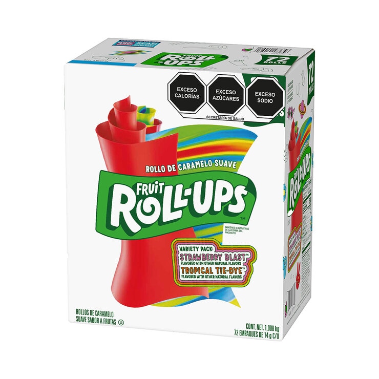 Fruit Roll - Ups Rollos de Caramelo Suave 72 pzas de 14 g — Imagen 2 de 3
