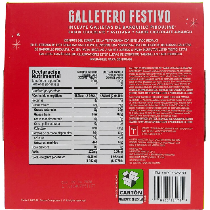 Grinch Galletero Festivo con Galletas de Barquillo 600 g — Imagen 2 de 2