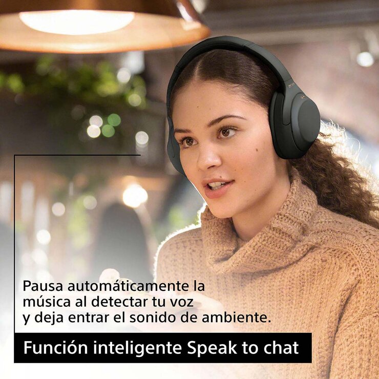 Sony Audífonos WH-1000XM4 Noise Cancelling Wireless Color Negro — Imagen 2 de 4