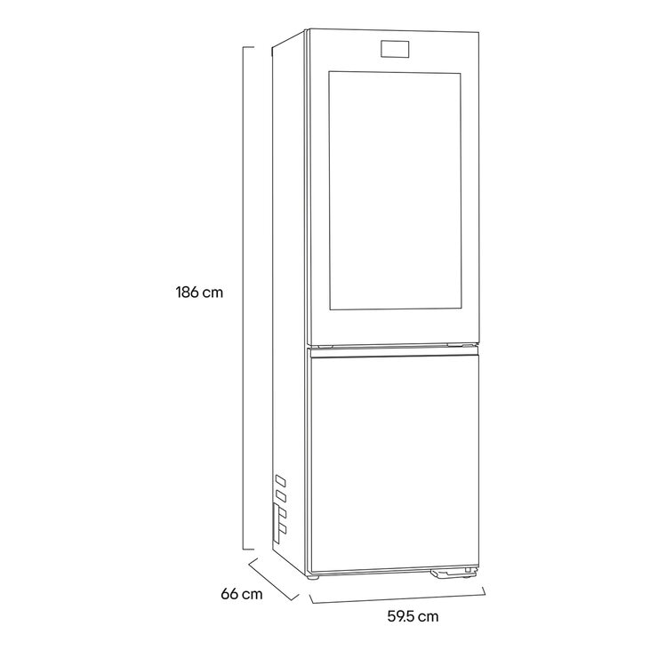 LG Refrigerador Instaview 12' Bottom Mount — Imagen 2 de 4