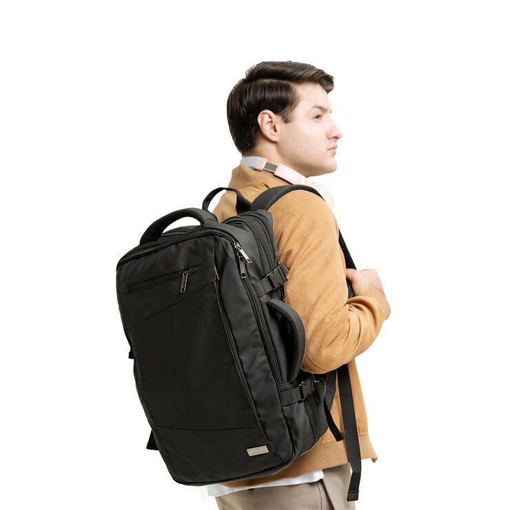 Perfect Choice Mochila Expandible para Viaje Defensi Negro — Imagen 2 de 4