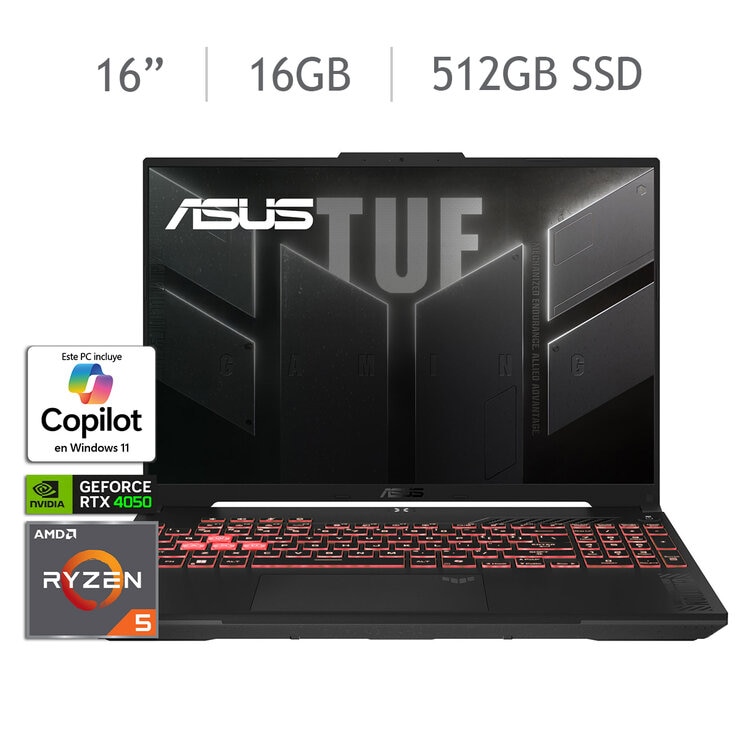 ASUS TUF Gaming A14 Laptop 14" WQXGA AMD Ryzen 7 16GB 512GB SSD — Imagen 1 de 4