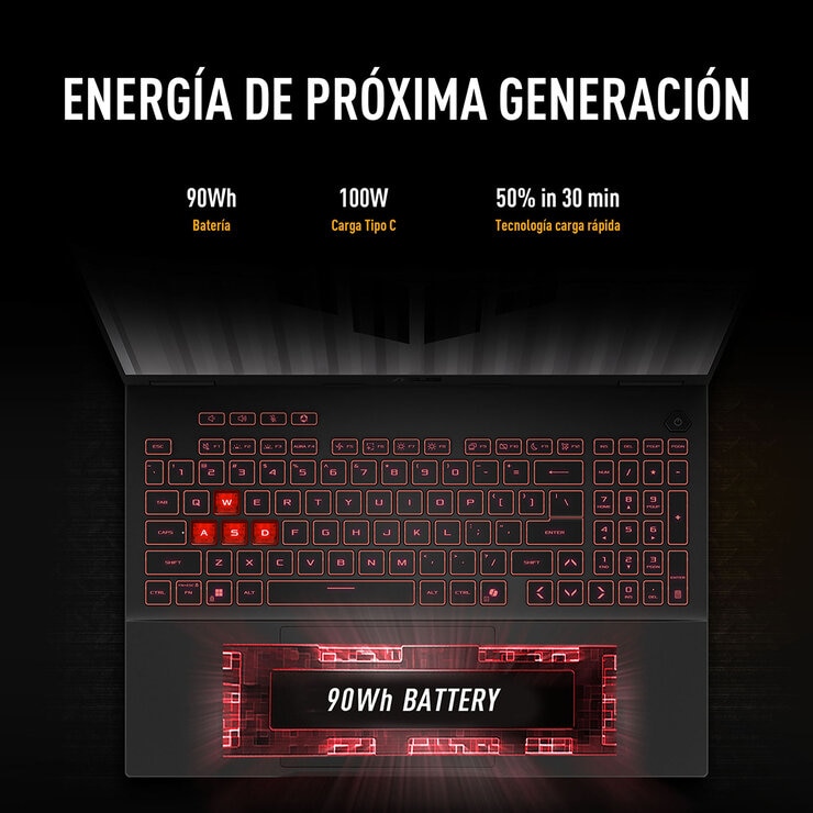 ASUS TUF Gaming A16 Laptop 16" Full HD AMD Ryzen 7 32GB 512GB SSD — Imagen 3 de 4