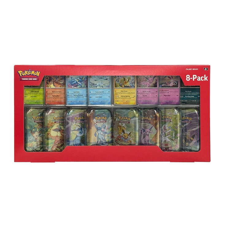 Pokémon Scarlet & Violet Prismatic Evolutions Mini Latas 8pk — Imagen 3 de 4
