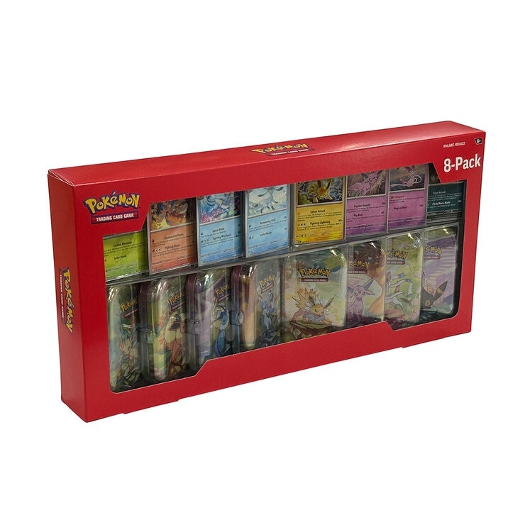 Pokémon Scarlet & Violet Prismatic Evolutions Mini Latas 8pk — Imagen 4 de 4