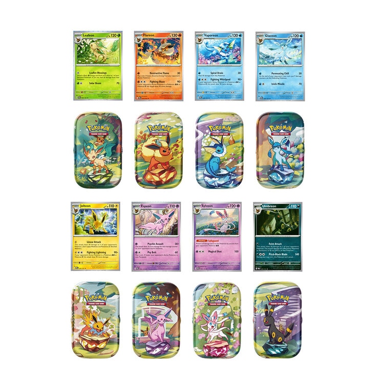Pokémon Scarlet & Violet Prismatic Evolutions Mini Latas 8pk — Imagen 1 de 4