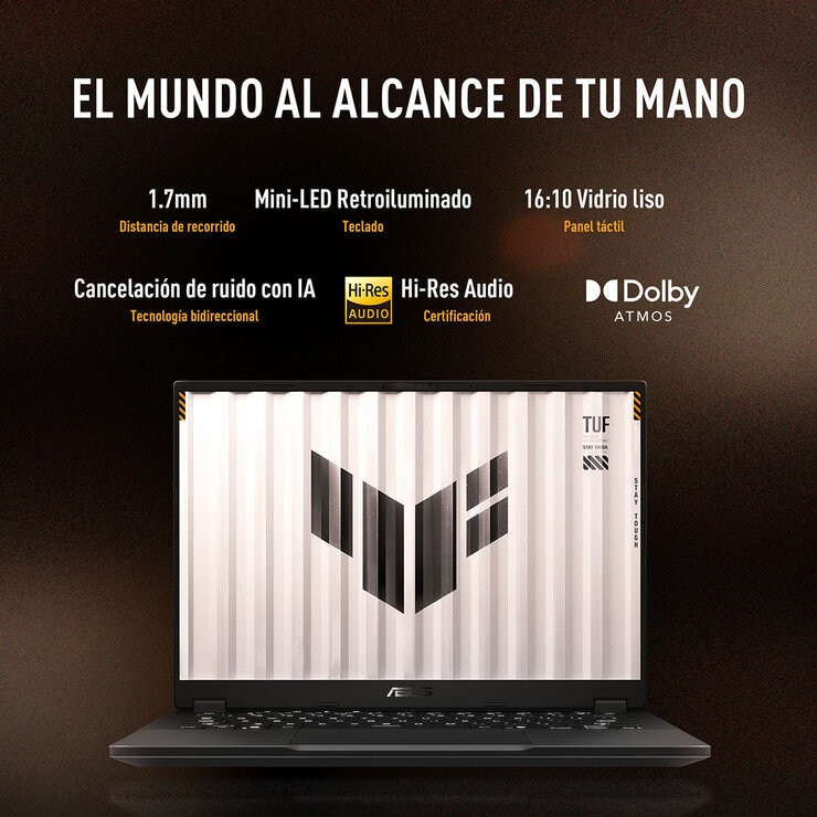 ASUS TUF Gaming A14 Laptop 14" WQXGA AMD Ryzen 7 16GB 512GB SSD — Imagen 4 de 4