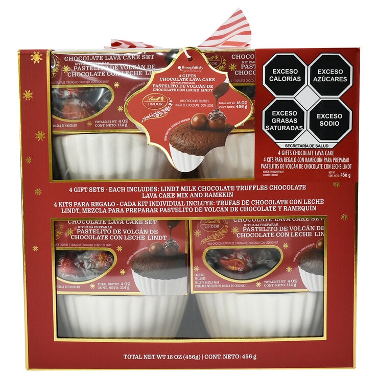 Lindt 4 Kits para Regalo de Lava Cakes 456 g — Imagen 1 de 2