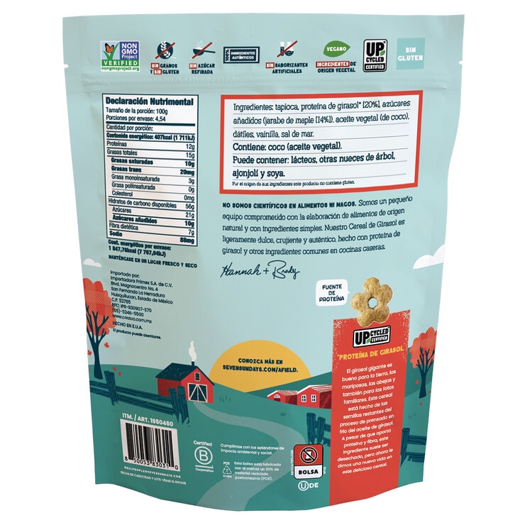 Seven Sundays Cereal de Girasol con Jarabe de Miel de Maple 454 g — Imagen 2 de 2