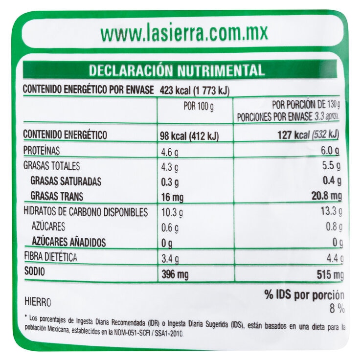 La Sierra Frijoles Bayos Refritos 6/430 g — Imagen 2 de 4