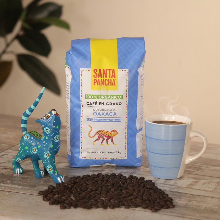Santa Pancha Café en Grano 100% Arábica de Oaxaca 1 kg — Imagen 4 de 4
