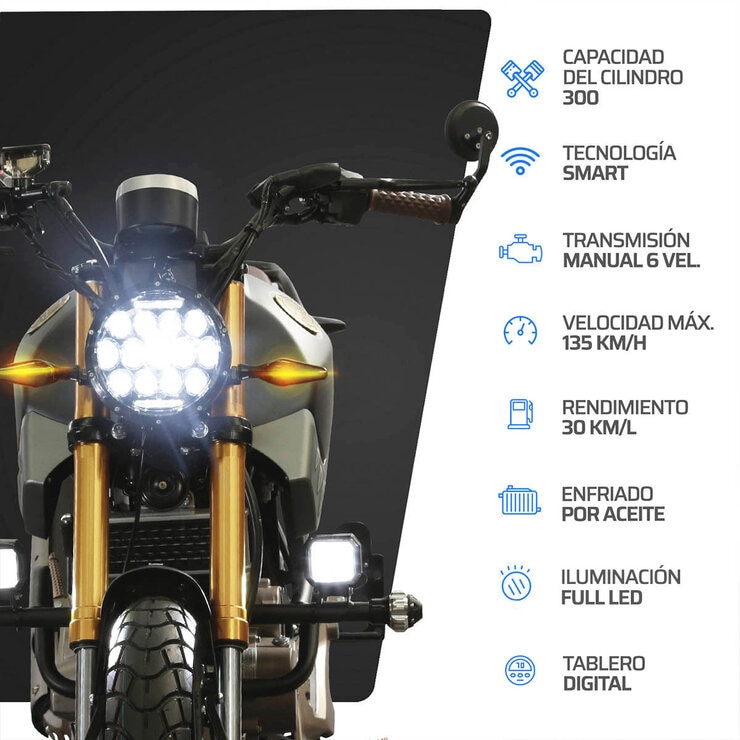 Vento Motocicleta Screamer 300cc Gris — Imagen 4 de 4