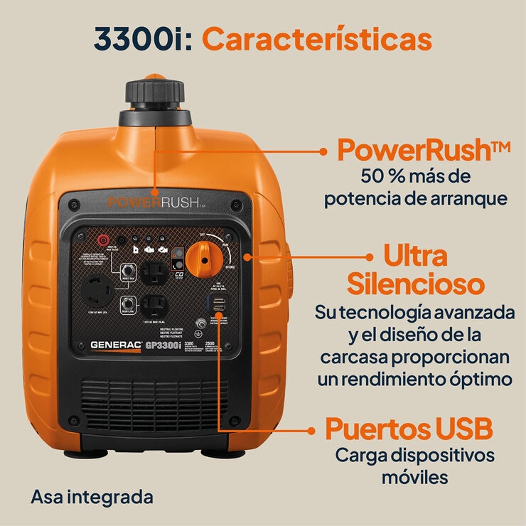 Generac, Generador Inverter GP3300i — Imagen 2 de 4