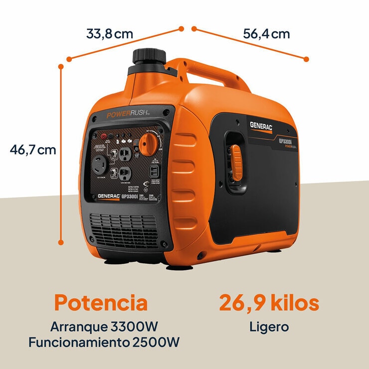 Generac, Generador Inverter GP3300i — Imagen 4 de 4