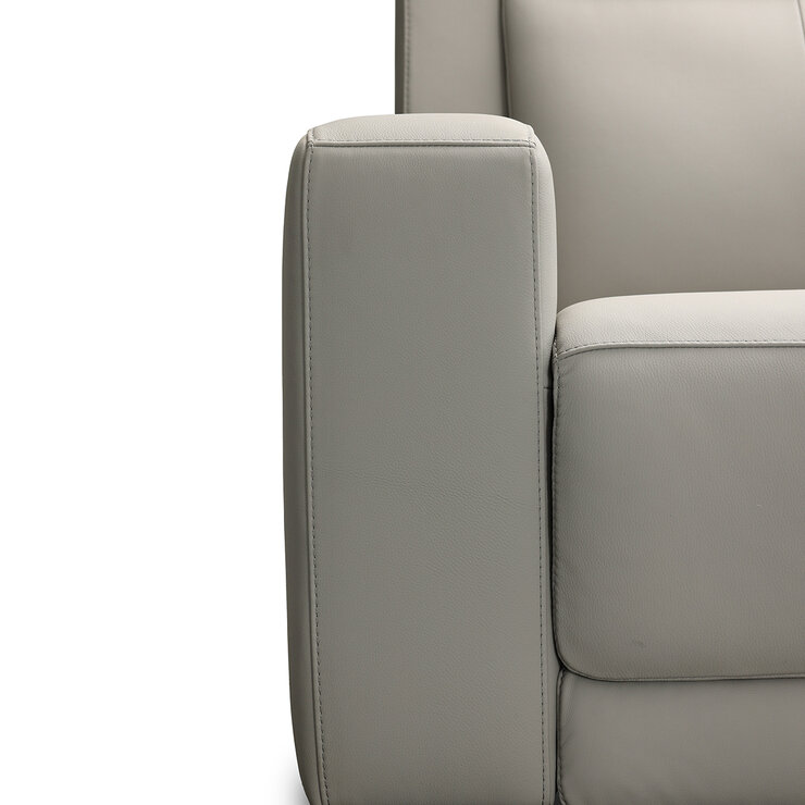 Simon Li Furniture, Sillón Reclinable de Piel con Sistema Eléctrico — Imagen 4 de 4