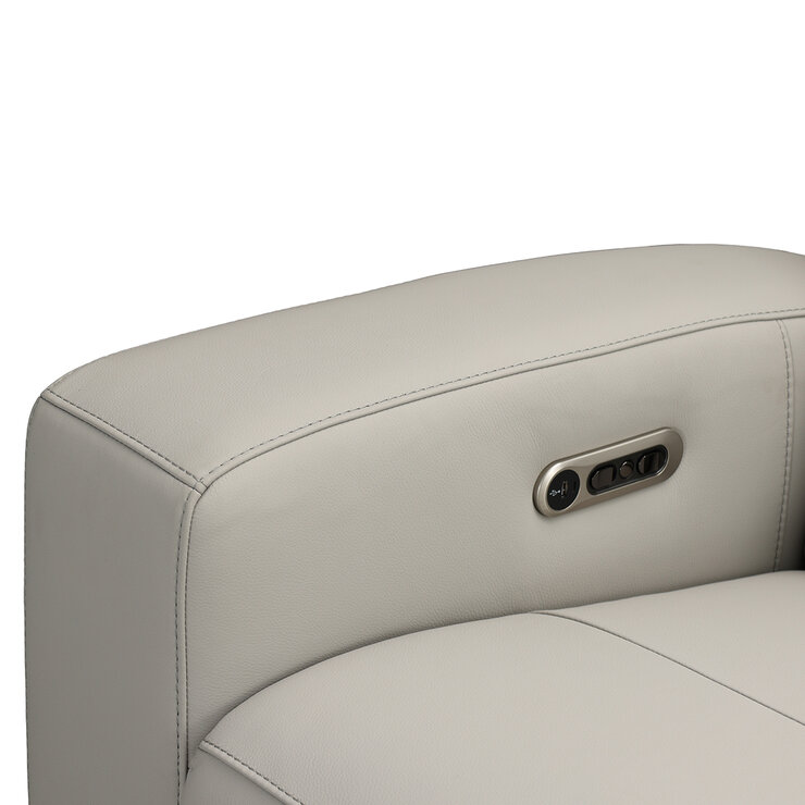 Simon Li Furniture, Sillón Reclinable de Piel con Sistema Eléctrico — Imagen 3 de 4